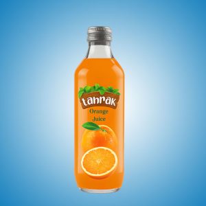 نوشیدنی میوه ای بدون گاز پرتقال شیشه ای  300 میلی لیتر